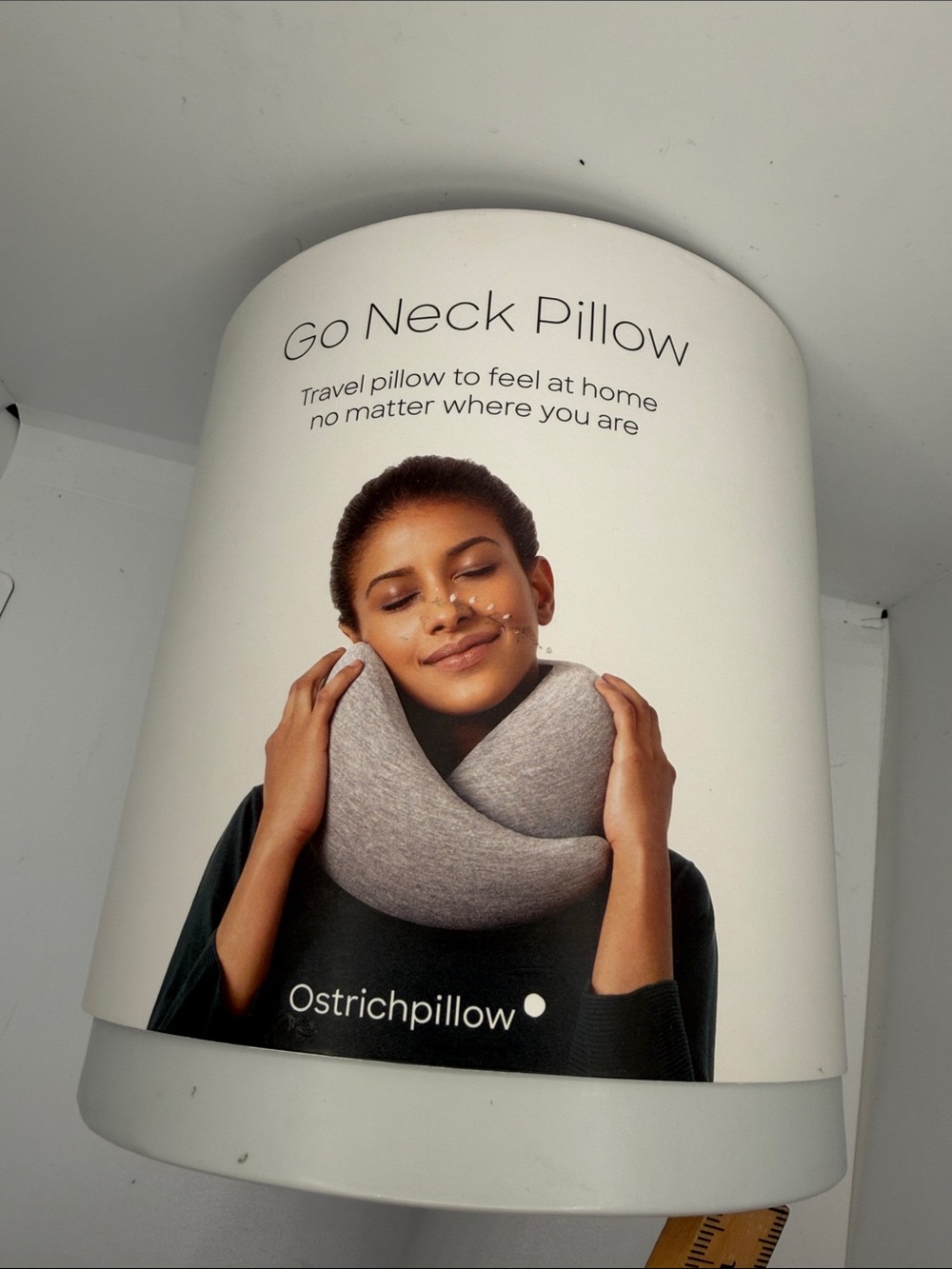 Ostrichpillow Go Neck Pillow - Travel Neck Pillow Light Gray/Navy